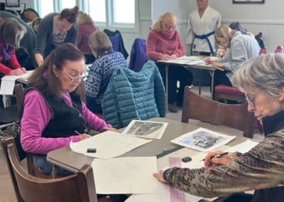 Ladies enjoying art class at the Park City Senior Center